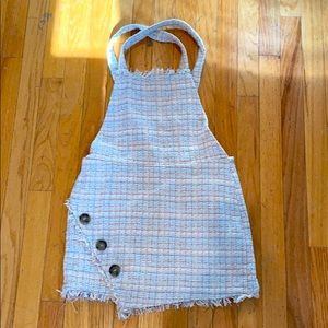 Pastel skirt overalls